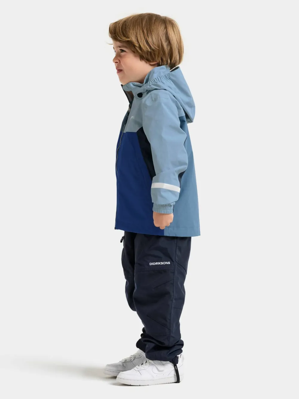 Clearance Didriksons Kids' Pilvi Jacket 2 Blue Fog