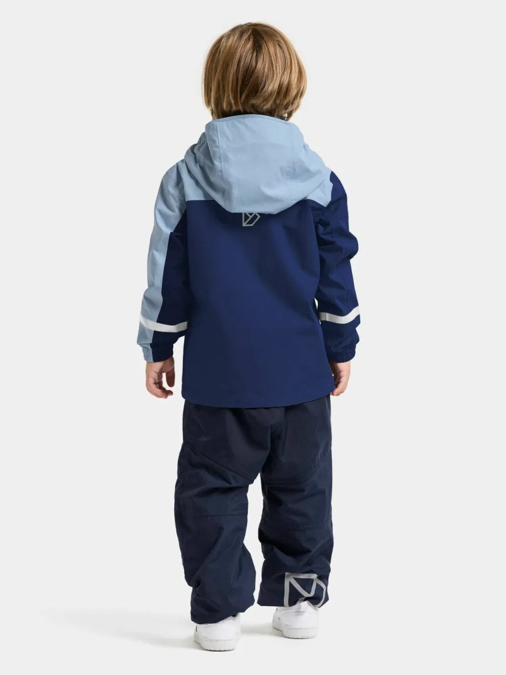 Clearance Didriksons Kids' Pilvi Jacket 2 Blue Fog