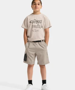 Sale Didriksons Kids' Quartz Shorts Beach Beige