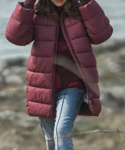 New Didriksons Kids' Scoria Parka Anemon Red