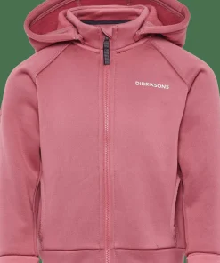 Clearance Didriksons Kids' Siljan Full Zip Heather Pink