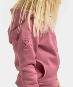 Clearance Didriksons Kids' Siljan Full Zip Heather Pink
