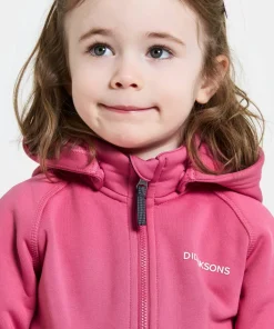 Outlet Didriksons Kids' Siljan Full Zip Sweet Pink