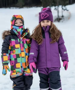 Online Didriksons Kids' Skare Set Royal Purple
