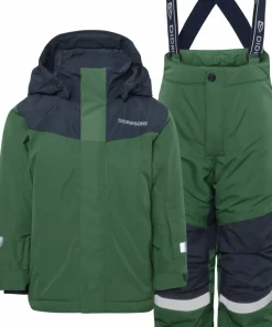 Best Didriksons Kids' Skare Set Pine Green