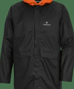 Clearance Didriksons Unisex Avon Parka Galon Black/Flame