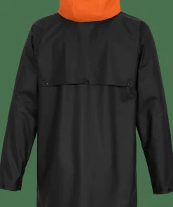 Clearance Didriksons Unisex Avon Parka Galon Black/Flame