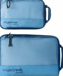Clearance Eagle Creek Pack-It Reveal Compression Cube Set S/M Blue Dawn