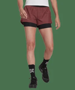 Best FiveTen Women's Two-in-One Climb Shorts Quiet Crimson/Black