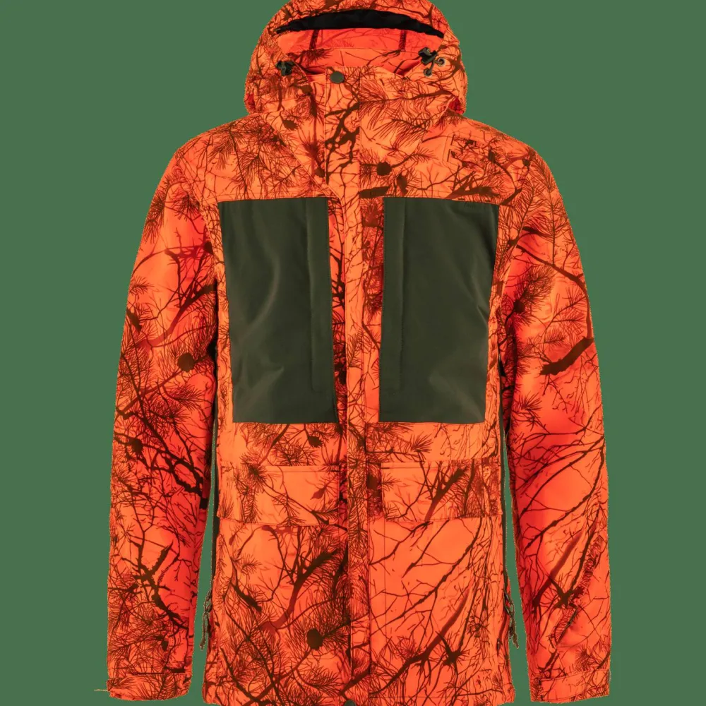 Outlet Fjällräven Lappland Hybrid Jacket Orange Multi Camo-Deep Forest
