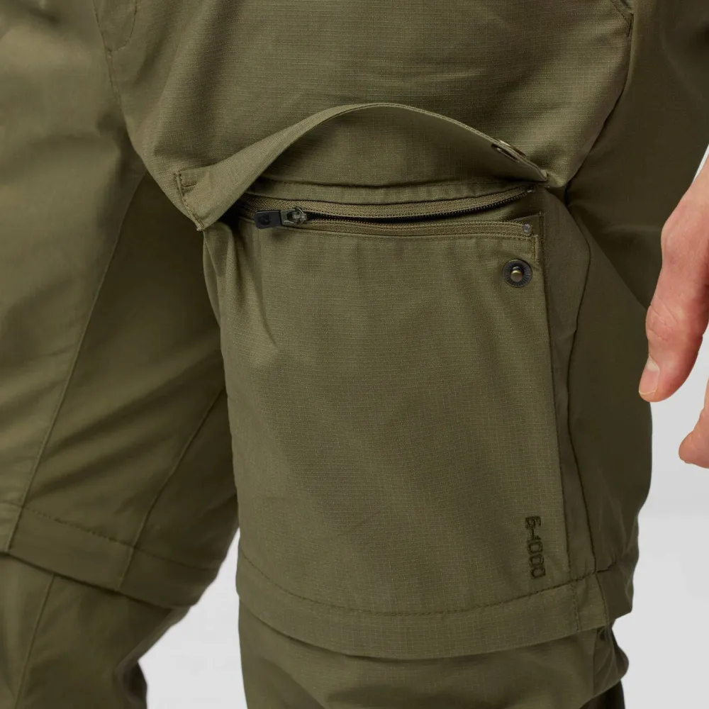 Clearance Fjällräven Men's Abisko Hybrid Trail Trousers Zip-Off Navy