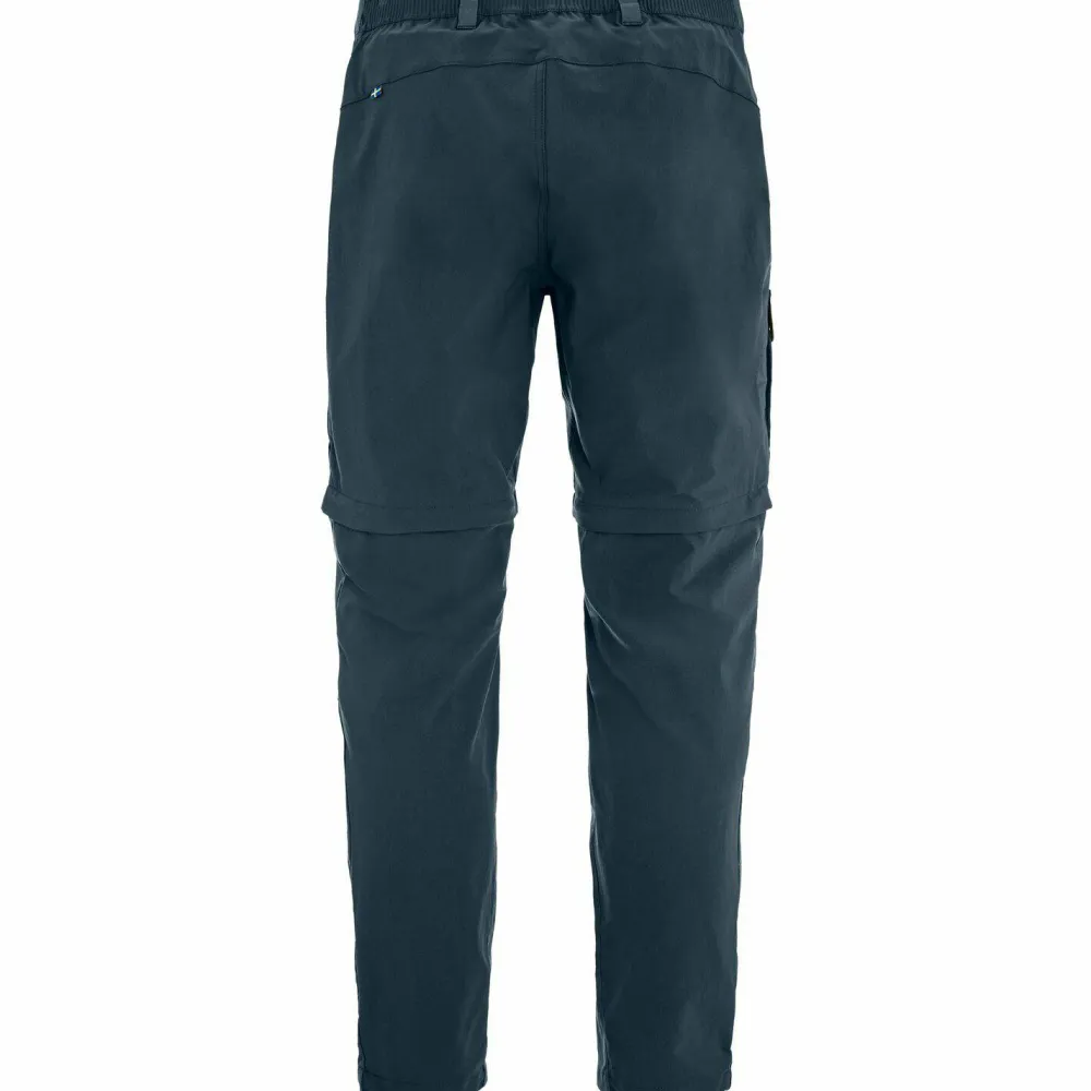 Clearance Fjällräven Men's Abisko Hybrid Trail Trousers Zip-Off Navy