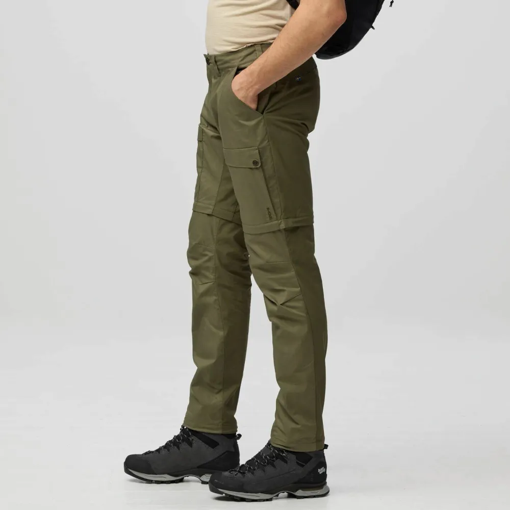 Clearance Fjällräven Men's Abisko Hybrid Trail Trousers Zip-Off Navy