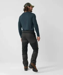 Clearance Fjällräven Men's Abisko Lite Trekking Trousers Dark Grey