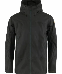 New Fjällräven Men's Abisko Lite Trekking Jacket Dark Grey/Black Dark Grey-Black