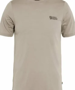 Fjällräven Men's Abisko Wool Logo Short Sleeve Light Fossil