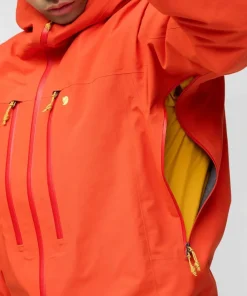Outlet Fjällräven Men's Bergtagen GORE-TEX Pro Jacket Flame Orange