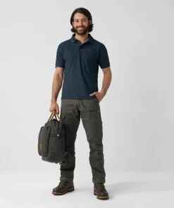 New Fjällräven Men's Crowley Pique Shirt Fossil