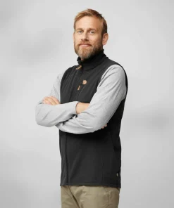 Hot Fjällräven Men's Övik Lite Fleece Vest Black