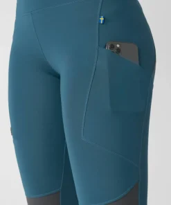 Hot Fjällräven Women's Abisko Trekking Tights Pro Indigo Blue/Iron Grey Indigo Blue-Iron Grey