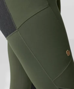 Clearance Fjällräven Women's Abisko Trekking Tights HD Deep Forest