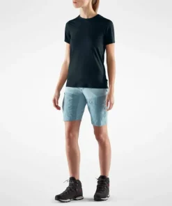 New Fjällräven Women's Abisko Wool Short Sleeve Dark Navy
