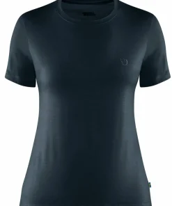 New Fjällräven Women's Abisko Wool Short Sleeve Dark Navy