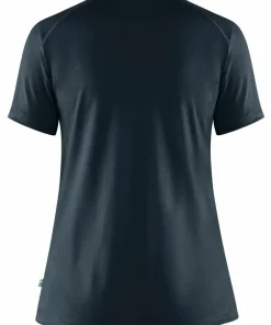 New Fjällräven Women's Abisko Wool Short Sleeve Dark Navy