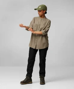 Fjällräven Women's Övik Hemp Shirt Long Sleeve Green