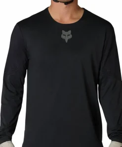Hot Fox Men's Flexair Long Sleeve Jersey Black