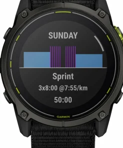 Best Garmin Enduro 3 Carbon Grey DLC Titanium/Black UltraFit Nylon Strap