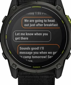 Best Garmin Enduro 3 Carbon Grey DLC Titanium/Black UltraFit Nylon Strap