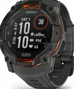 Garmin Instinct 3 Solar, 50 mm Black Bezel With Charcoal Band