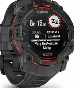 Garmin Instinct 3 Solar, 50 mm Black Bezel With Charcoal Band