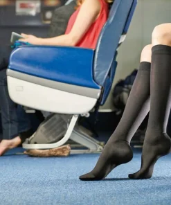 Outlet Go Travel Flight Socks Black