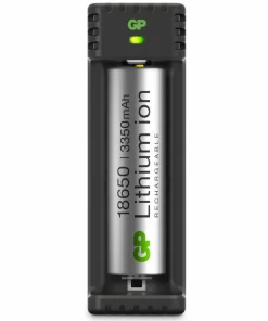 New GP Batterier GP-Battery Li-ion 1 Slot Charger Black/Silver