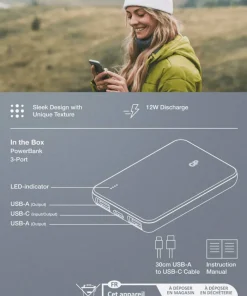 Clearance GP Batterier Powerbank Plus 5000 mAh Black