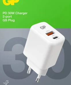 Best GP Batterier USB Wall Charger PD 30W White
