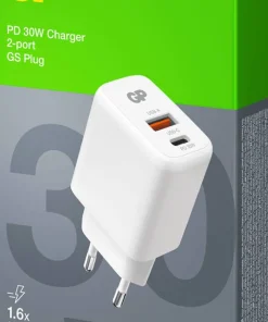 Best GP Batterier USB Wall Charger PD 30W White