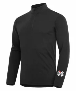 New Gridarmor Men's Merino Undertøy Zip Top Black Beauty