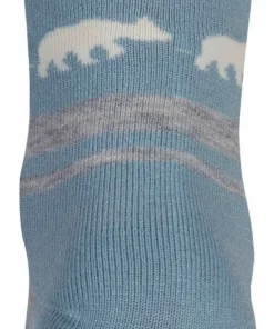 Online Gridarmor Striped Bear Merino Socks Blue Shadow