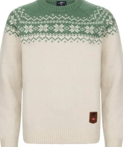Best Gridarmor Women’s Snøkrystall Round Neck Ullgenser White/green