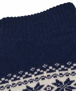Hot Gridarmor Women's Snøkrystall Half Zip Ullgenser White/Dark Navy White/Dk. Navy