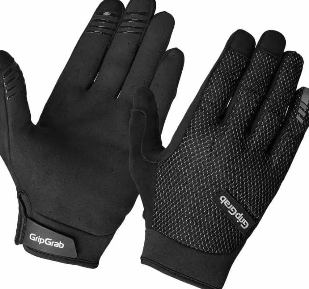 Online Gripgrab Descent Insidegrip™ Full Finger Summer Gloves Black