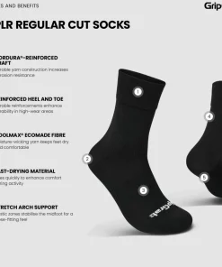 New Gripgrab EXPLR Regular Cut Socks Black