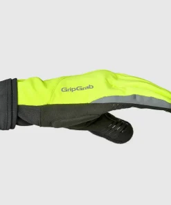 Outlet Gripgrab Hurricane 2 Windproof Spring-Autumn Gloves Yellow Hi-Vis