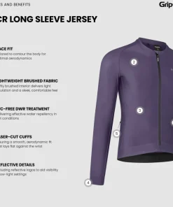 Gripgrab Men's Pacr Long Sleeve Jersey Purple
