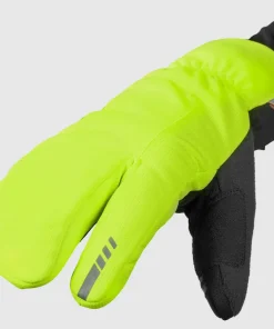 Online Gripgrab Nordic 2 Windproof Deep Winter Lobster Gloves Yellow Hi-Vis