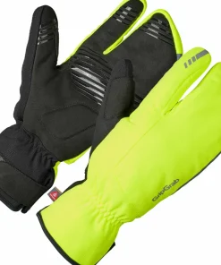 Online Gripgrab Nordic 2 Windproof Deep Winter Lobster Gloves Yellow Hi-Vis