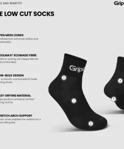 Sale Gripgrab RIDE Low Cut Socks Black